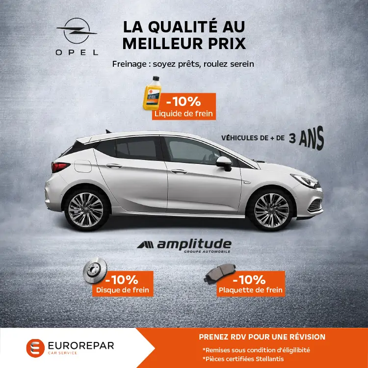 Offre Opel freinage Eurorepar